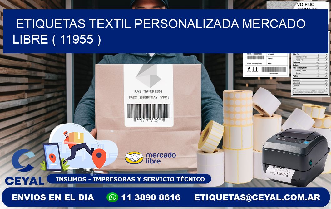 ETIQUETAS TEXTIL PERSONALIZADA MERCADO LIBRE ( 11955 )