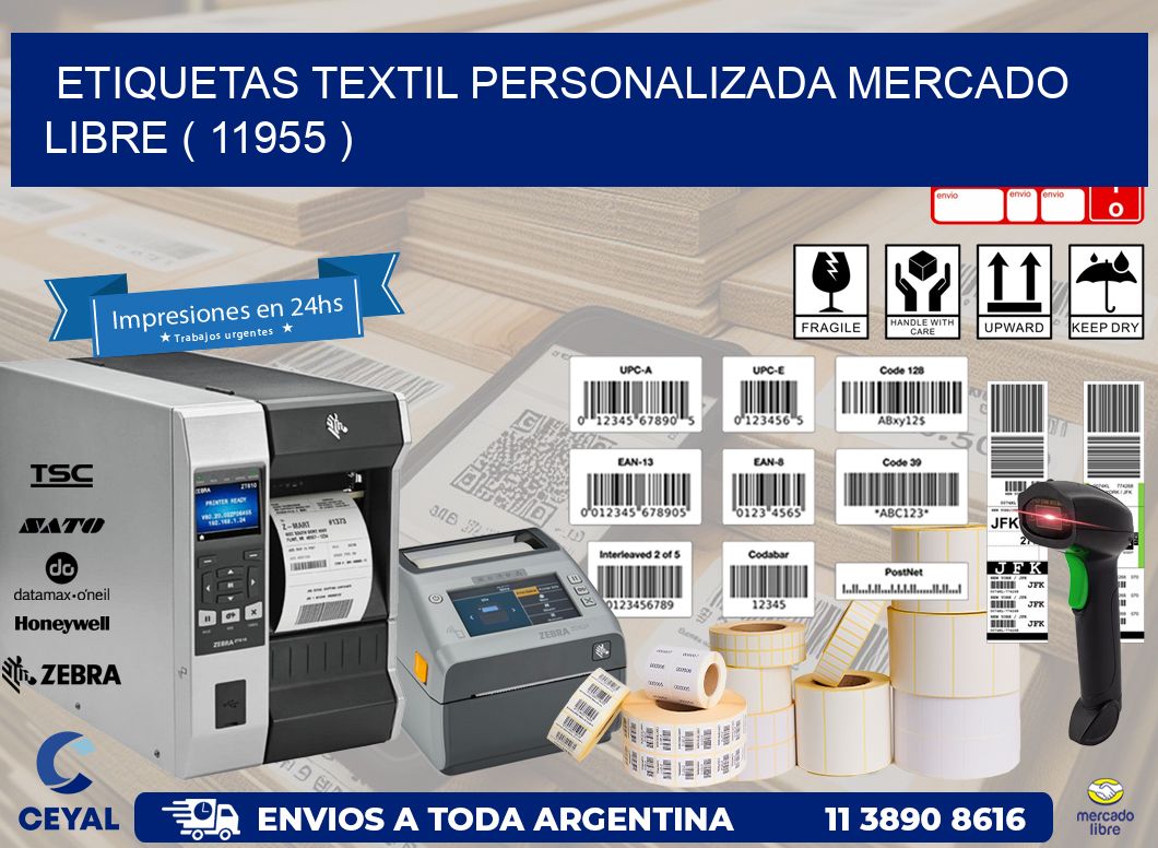 ETIQUETAS TEXTIL PERSONALIZADA MERCADO LIBRE ( 11955 )