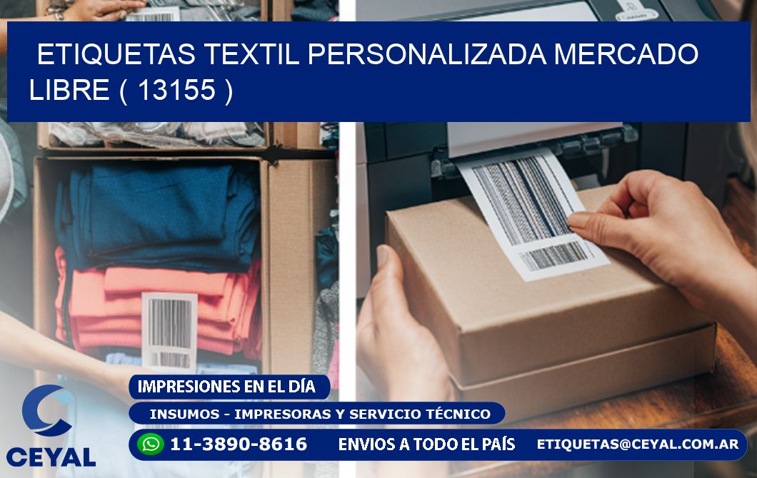 ETIQUETAS TEXTIL PERSONALIZADA MERCADO LIBRE ( 13155 )