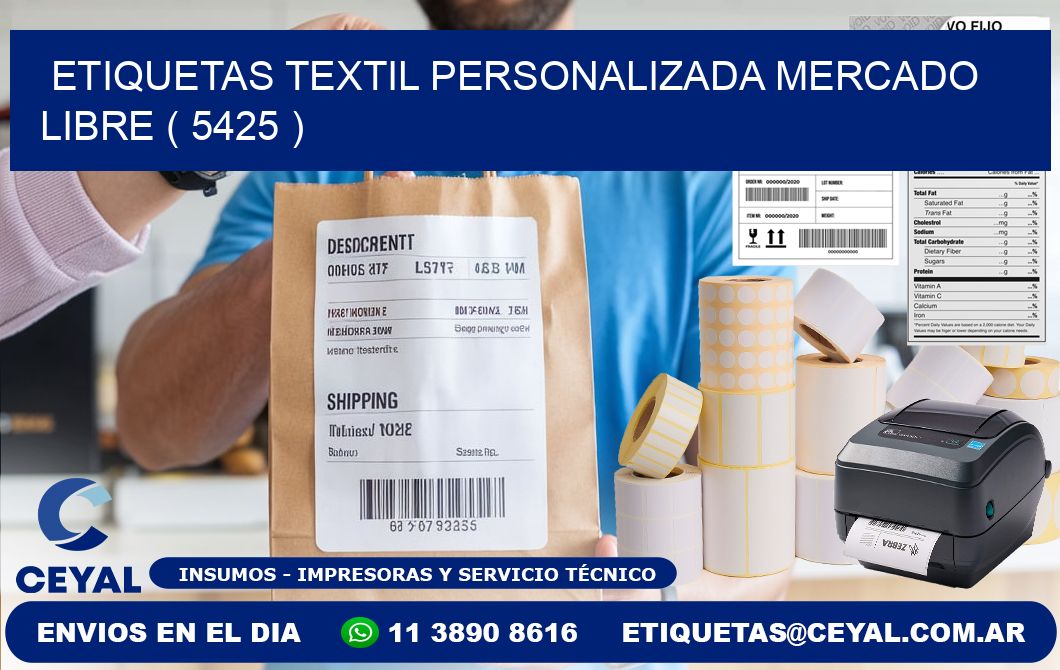 ETIQUETAS TEXTIL PERSONALIZADA MERCADO LIBRE ( 5425 )