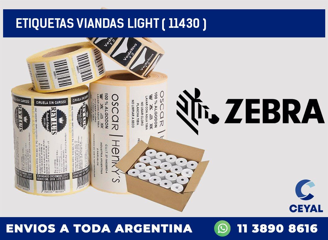 ETIQUETAS VIANDAS LIGHT ( 11430 )