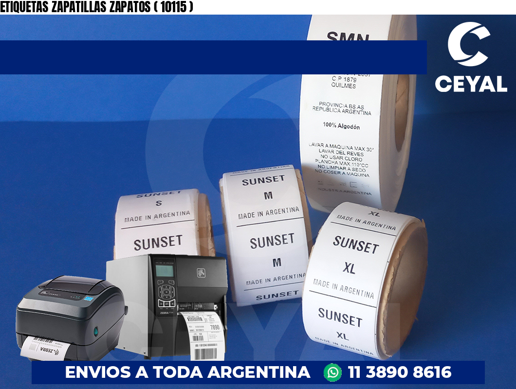 ETIQUETAS ZAPATILLAS ZAPATOS ( 10115 )
