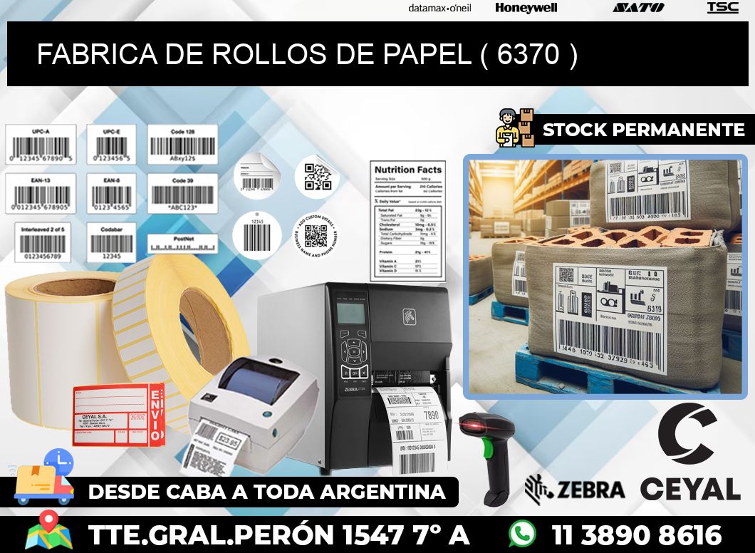 FABRICA DE ROLLOS DE PAPEL ( 6370 )