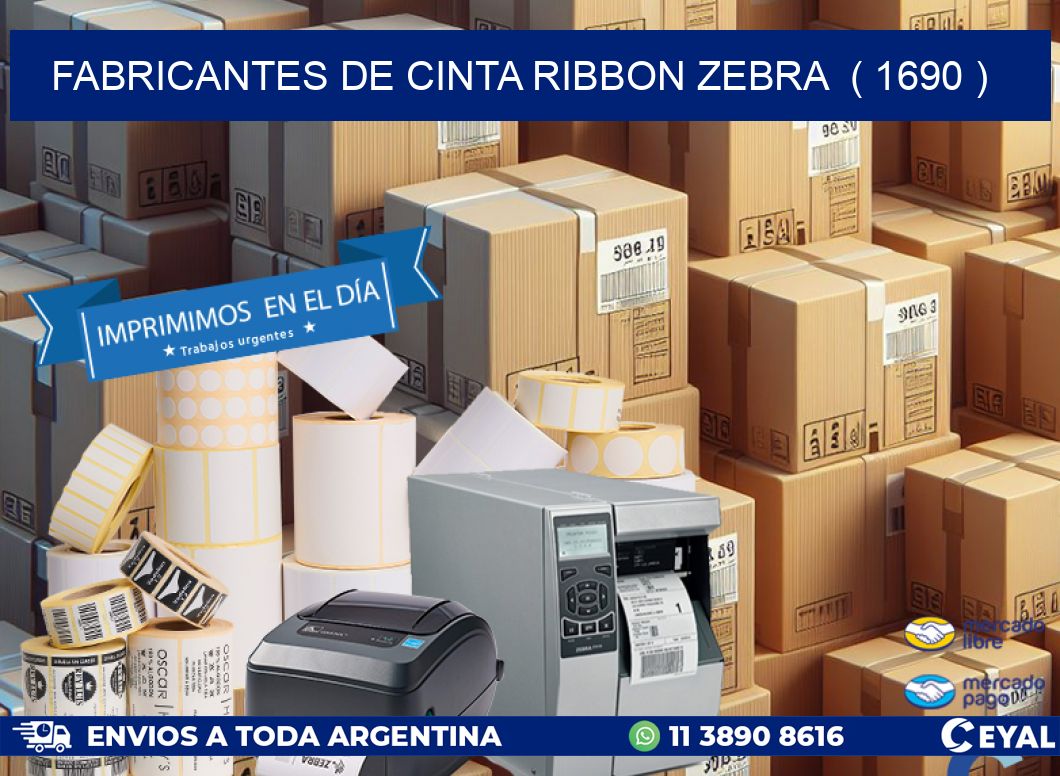 FABRICANTES DE CINTA RIBBON ZEBRA  ( 1690 )