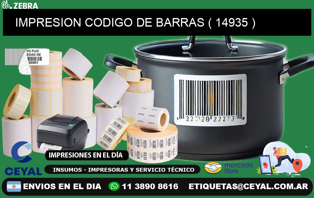 IMPRESION CODIGO DE BARRAS ( 14935 )