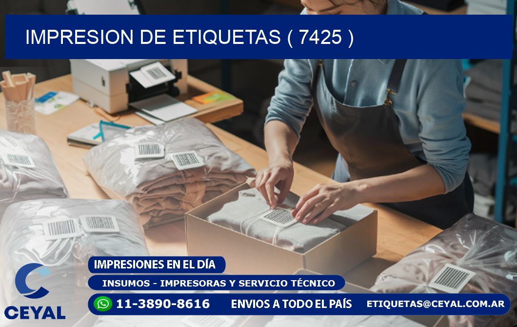 IMPRESION DE ETIQUETAS ( 7425 )