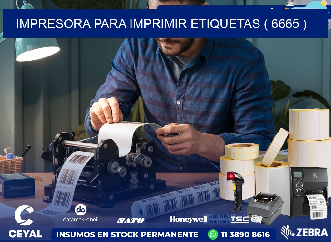 IMPRESORA PARA IMPRIMIR ETIQUETAS ( 6665 )