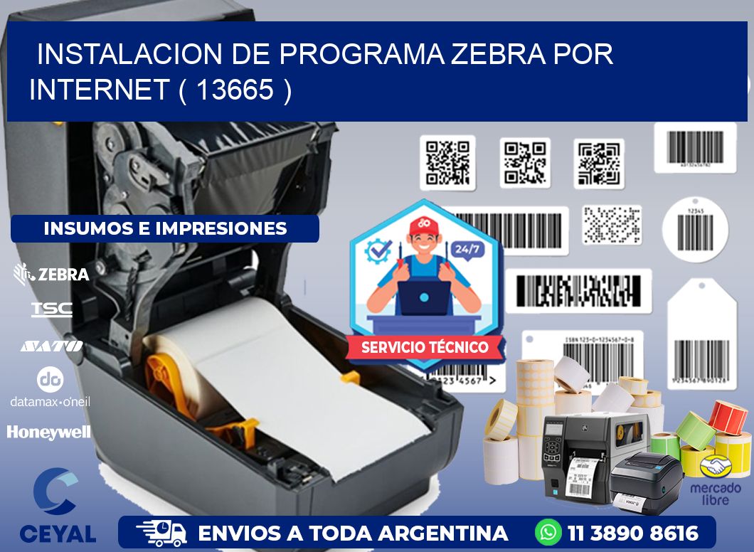 INSTALACION DE PROGRAMA ZEBRA POR INTERNET ( 13665 )