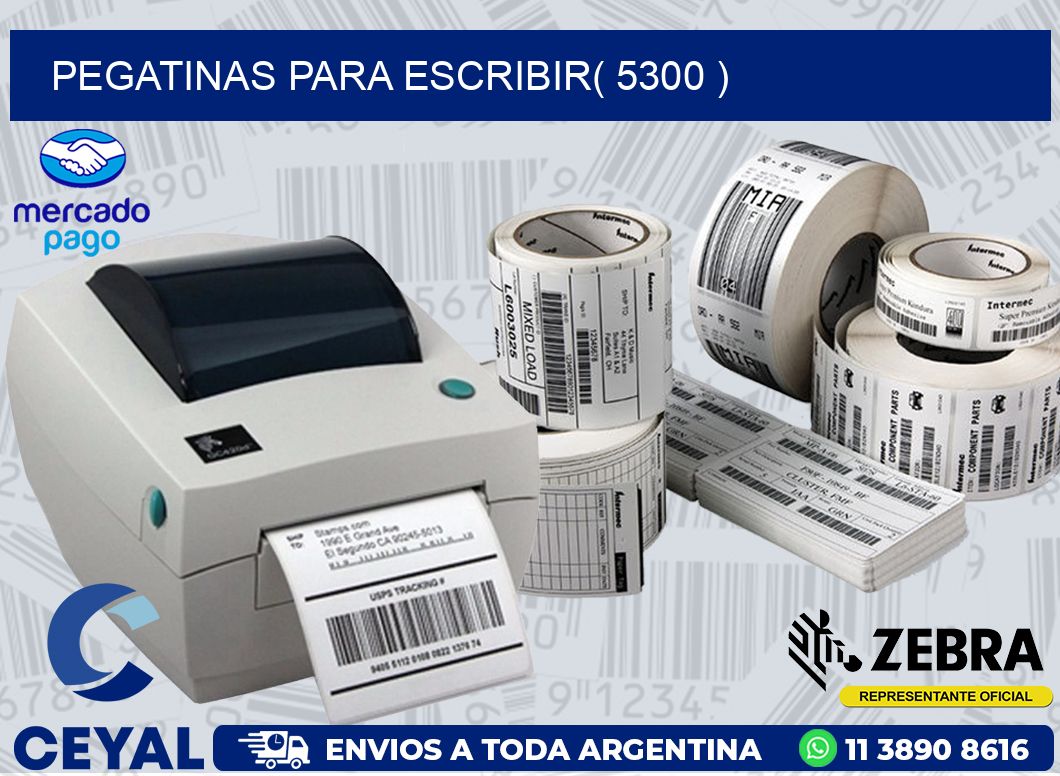 PEGATINAS PARA ESCRIBIR( 5300 )