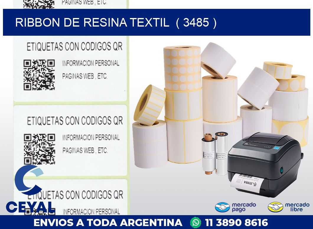 RIBBON DE RESINA TEXTIL  ( 3485 )