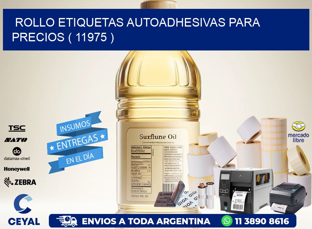 ROLLO ETIQUETAS AUTOADHESIVAS PARA PRECIOS ( 11975 )