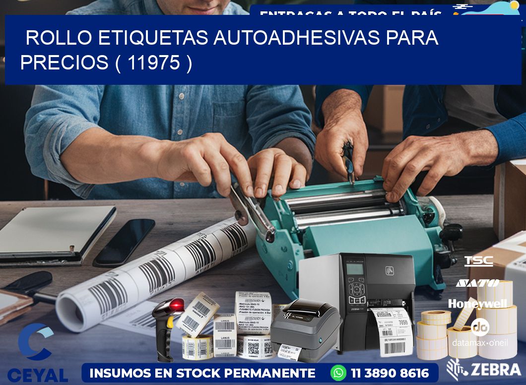 ROLLO ETIQUETAS AUTOADHESIVAS PARA PRECIOS ( 11975 )