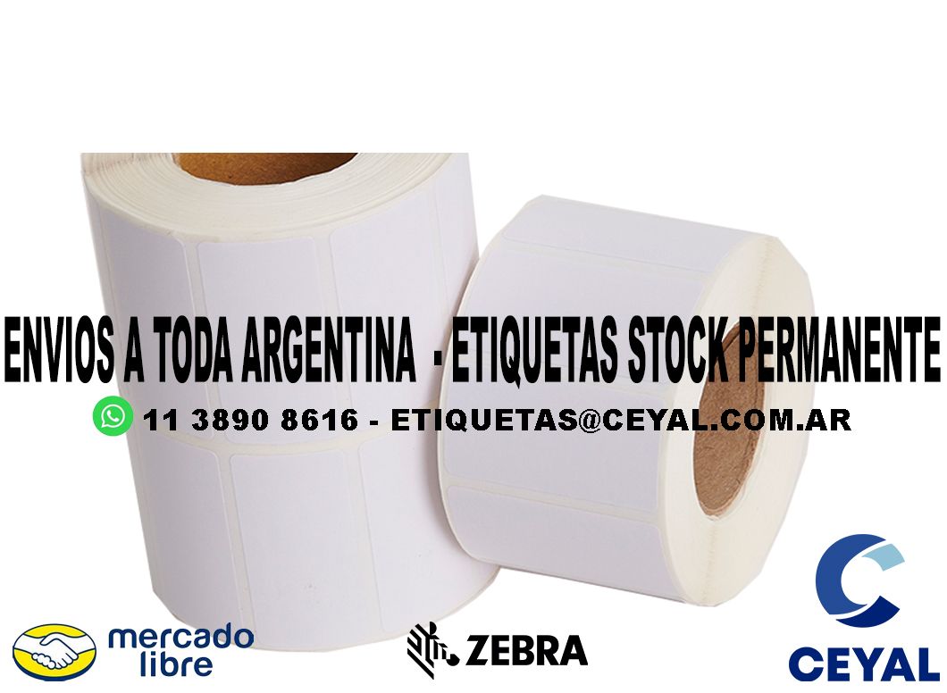 1100 ETIQUETAS PAPEL 34 x 55 ENVIOS ARGENTINA