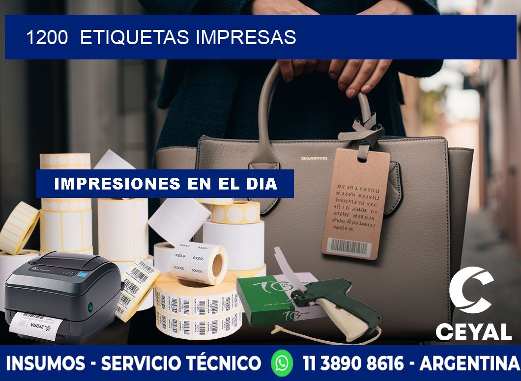 1200  ETIQUETAS IMPRESAS