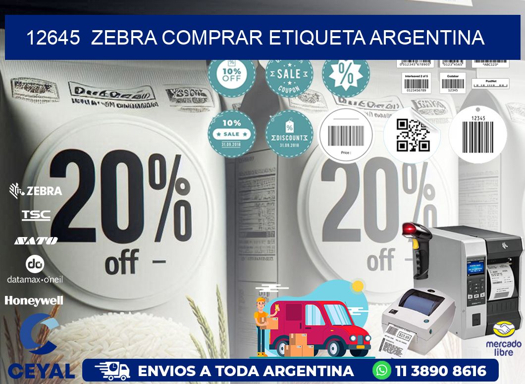 12645  ZEBRA COMPRAR ETIQUETA ARGENTINA