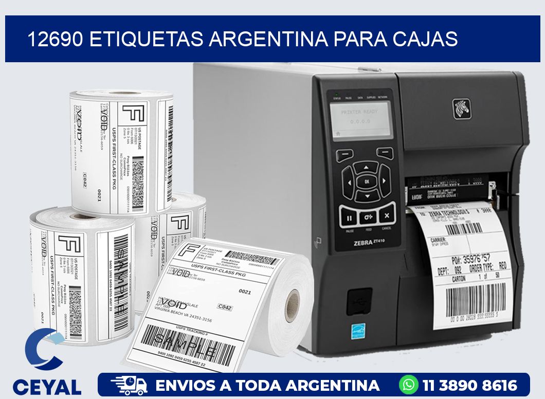 12690 ETIQUETAS ARGENTINA PARA CAJAS