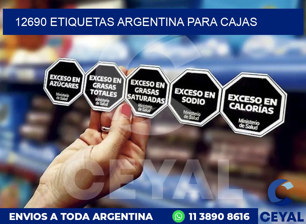 12690 ETIQUETAS ARGENTINA PARA CAJAS