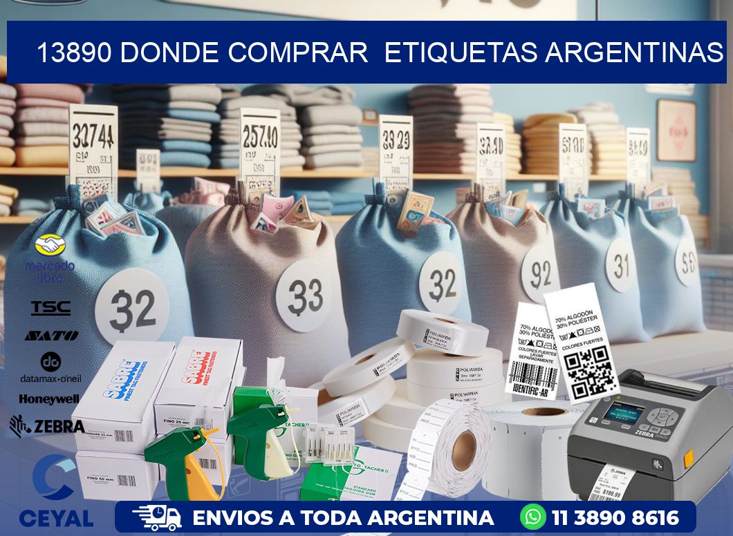 13890 DONDE COMPRAR  ETIQUETAS ARGENTINAS