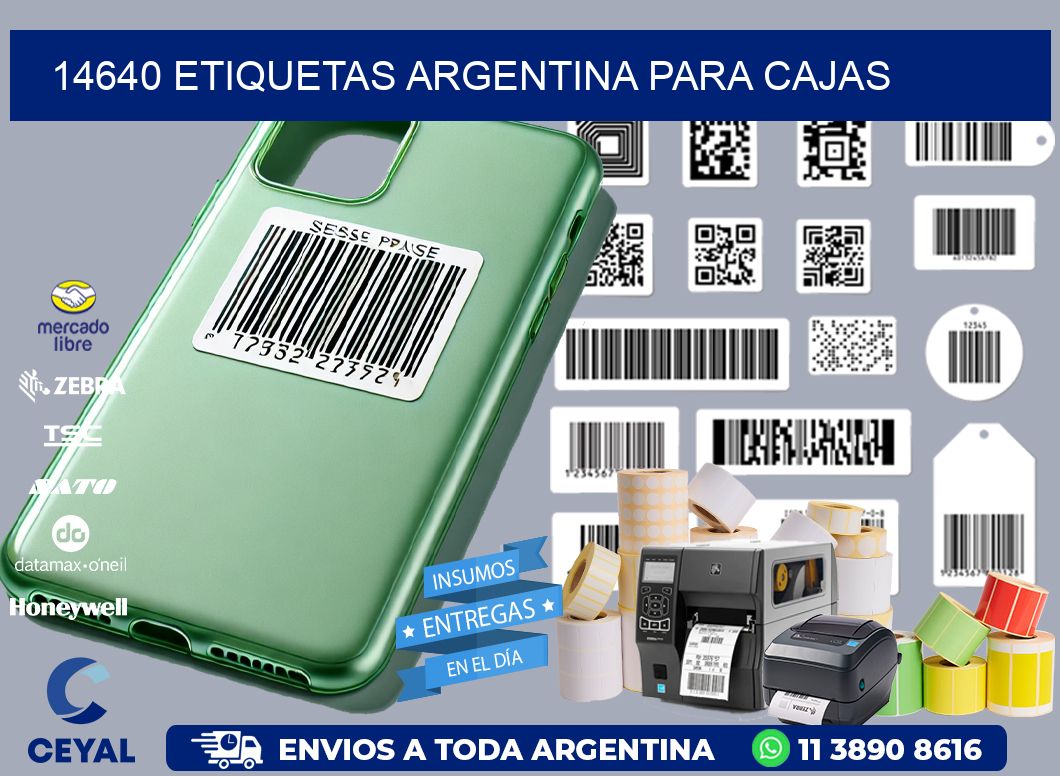 14640 ETIQUETAS ARGENTINA PARA CAJAS