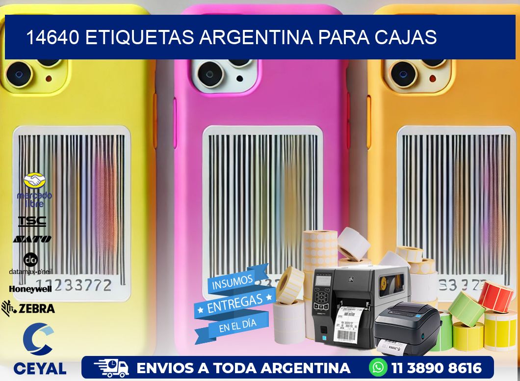 14640 ETIQUETAS ARGENTINA PARA CAJAS