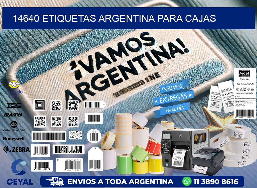 14640 ETIQUETAS ARGENTINA PARA CAJAS