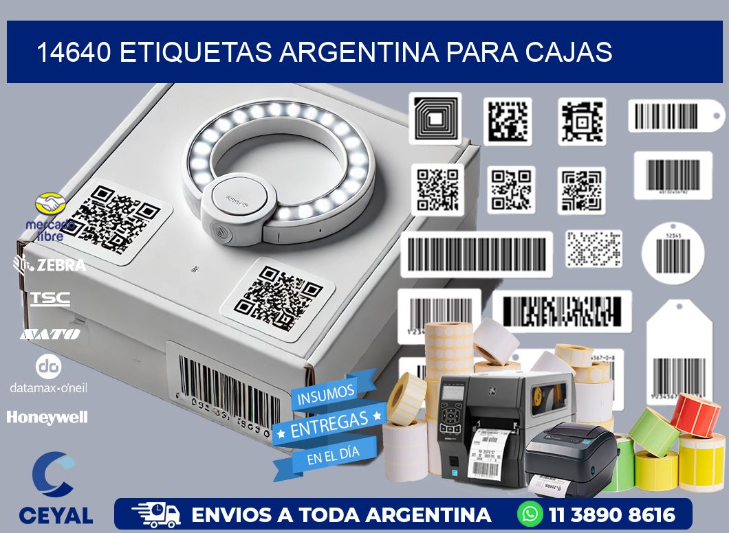 14640 ETIQUETAS ARGENTINA PARA CAJAS