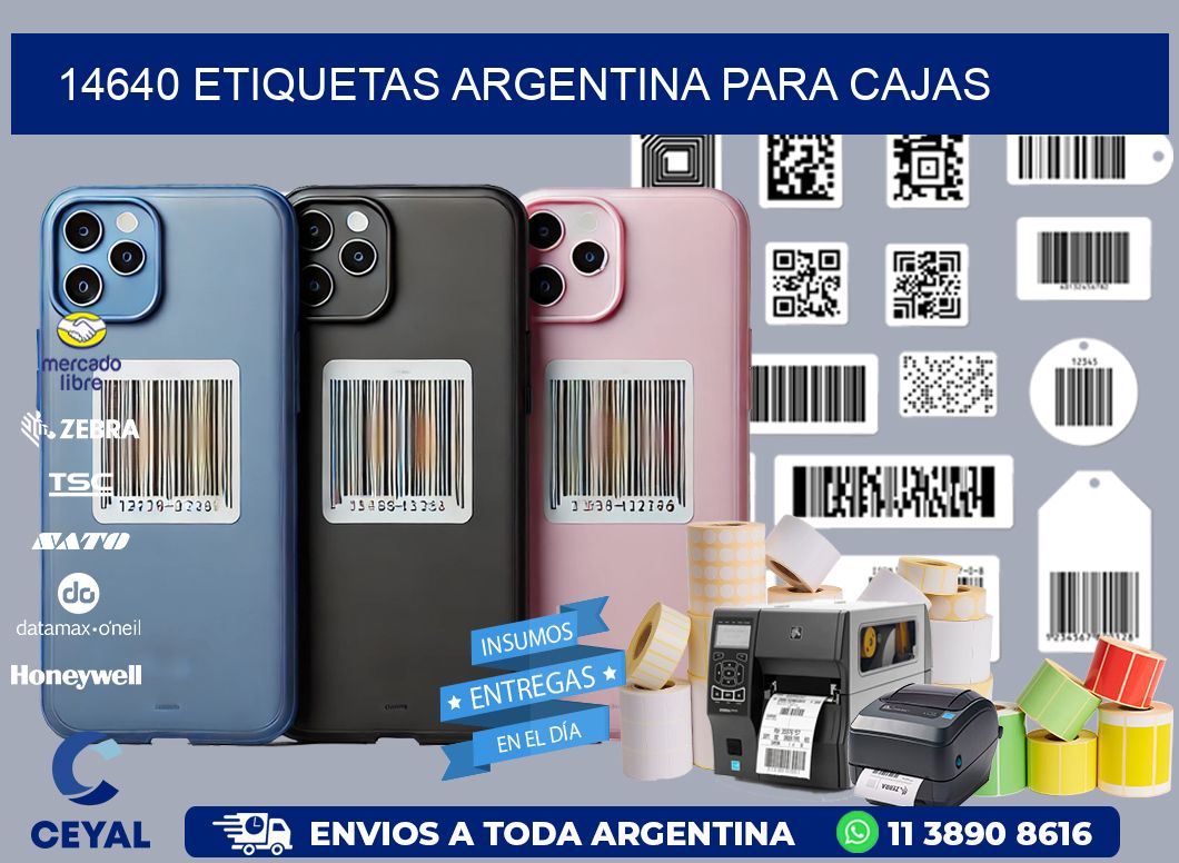 14640 ETIQUETAS ARGENTINA PARA CAJAS