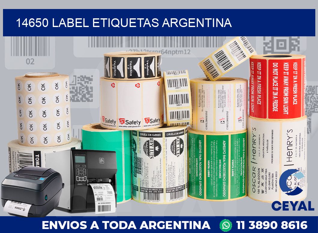 14650 LABEL ETIQUETAS ARGENTINA