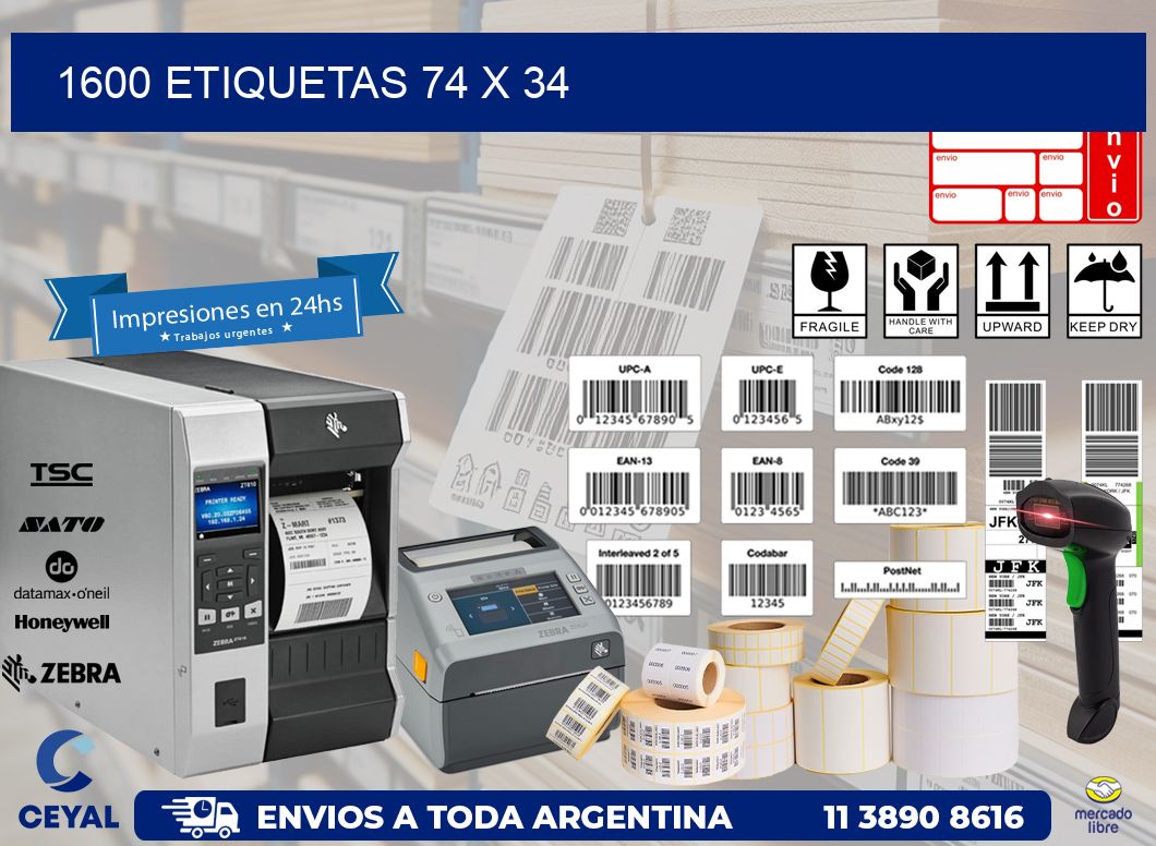 1600 ETIQUETAS 74 x 34