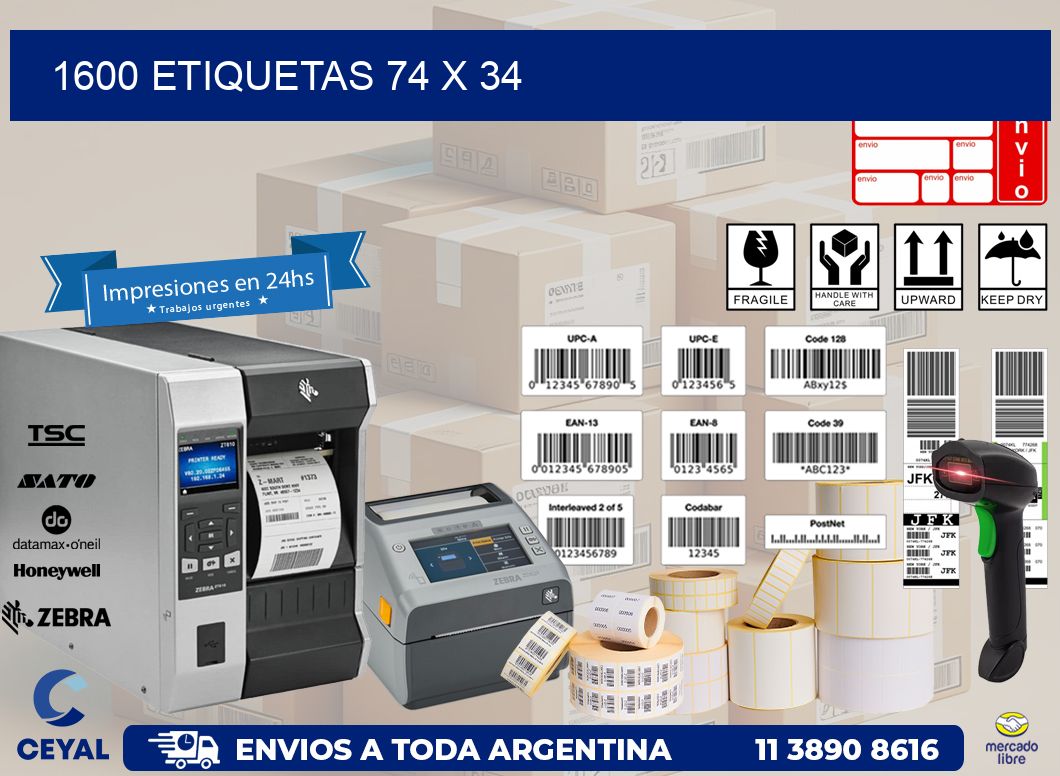 1600 ETIQUETAS 74 x 34