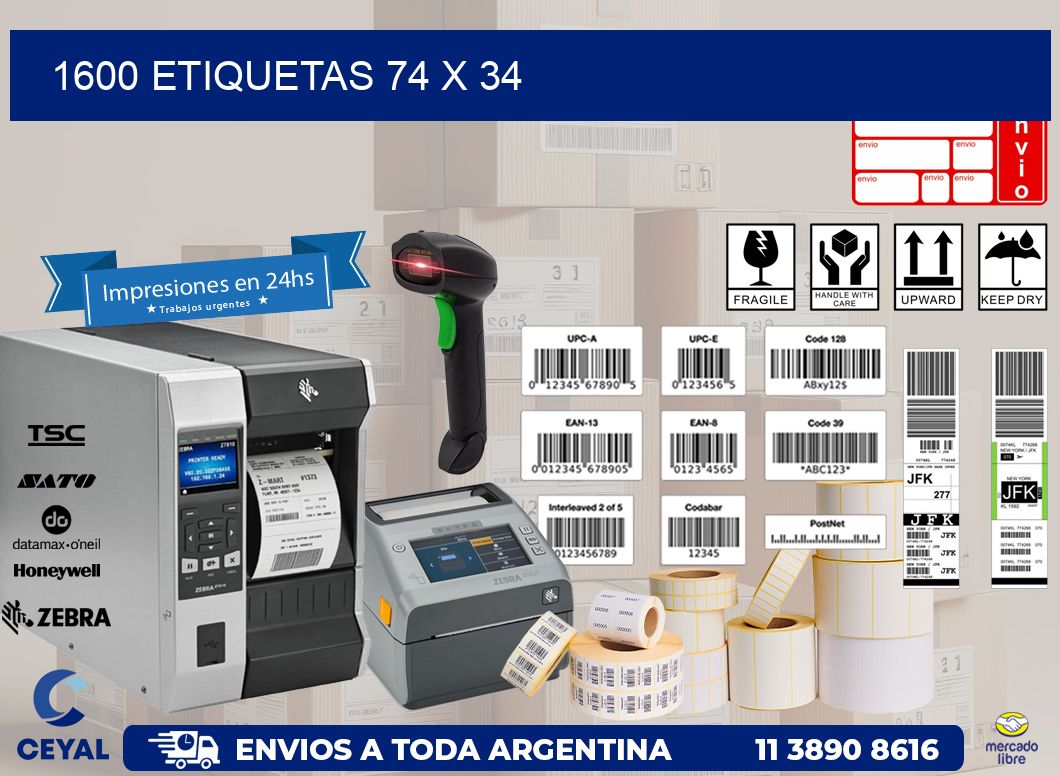 1600 ETIQUETAS 74 x 34