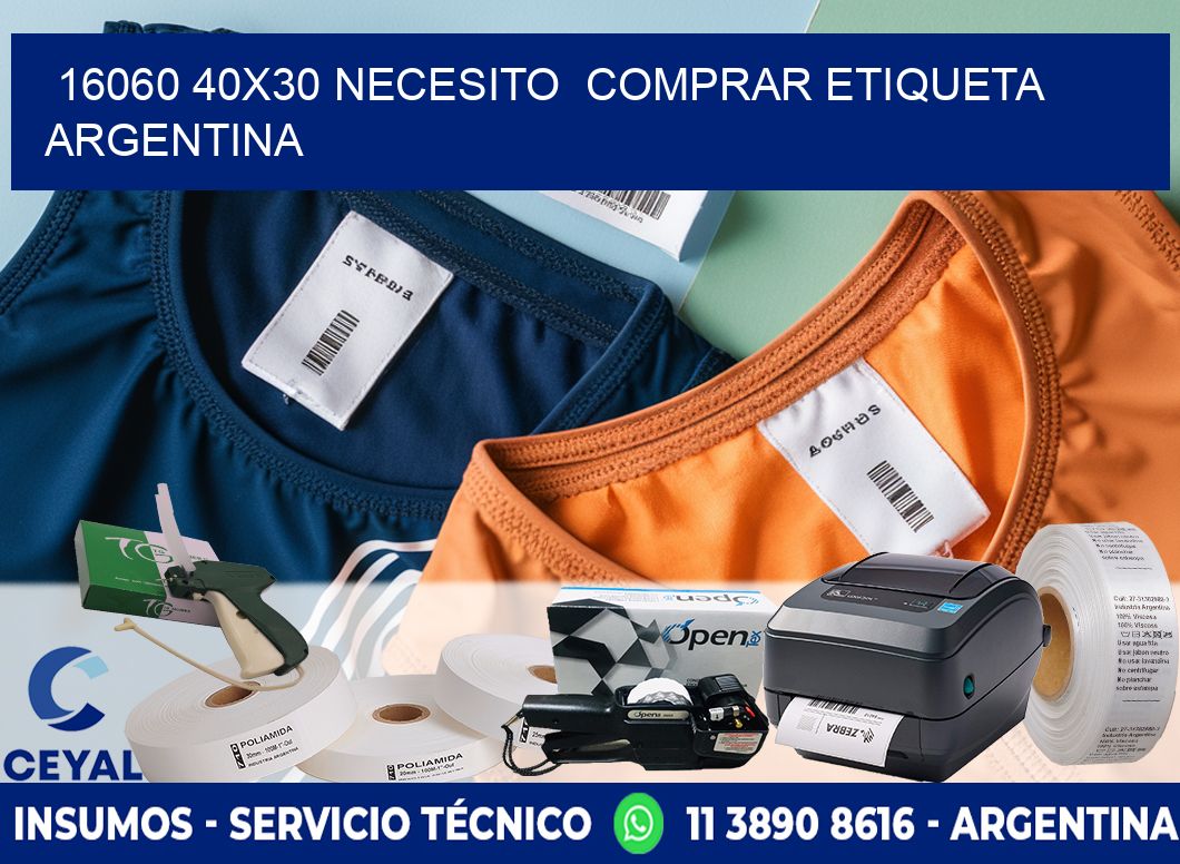 16060 40X30 NECESITO  COMPRAR ETIQUETA ARGENTINA