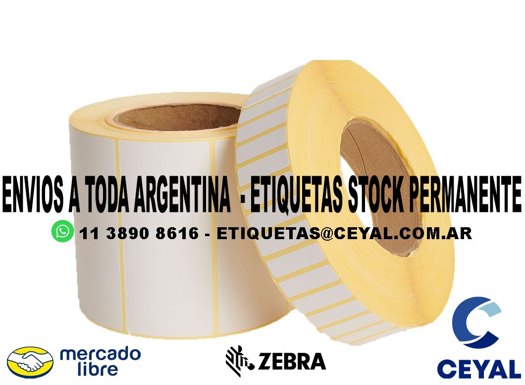 1700 ETIQUETAS RIBBON 25 x 85