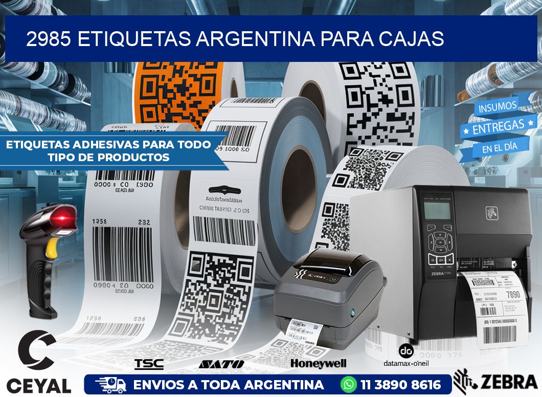 2985 ETIQUETAS ARGENTINA PARA CAJAS