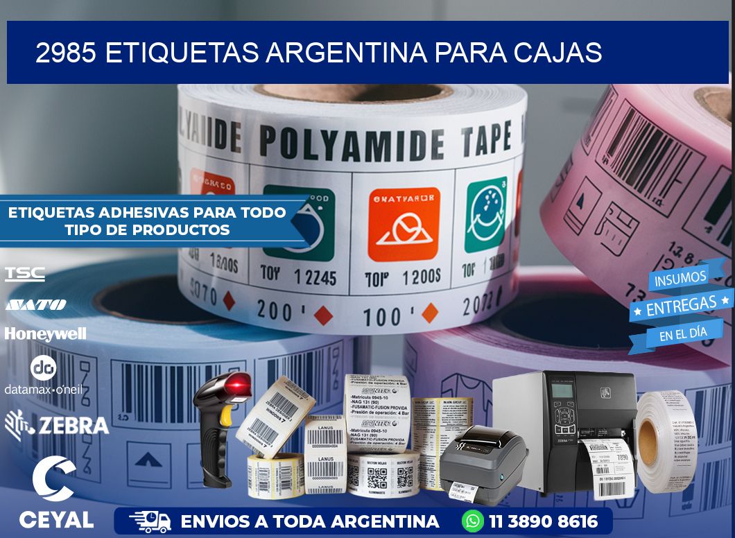 2985 ETIQUETAS ARGENTINA PARA CAJAS