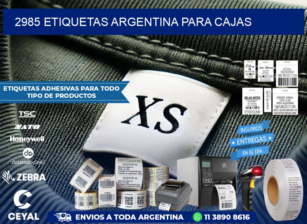 2985 ETIQUETAS ARGENTINA PARA CAJAS