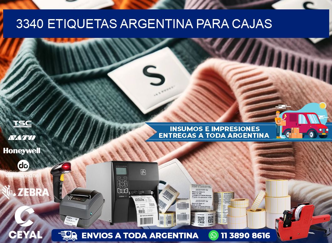 3340 ETIQUETAS ARGENTINA PARA CAJAS