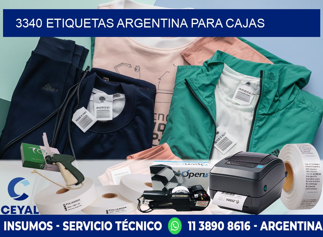 3340 ETIQUETAS ARGENTINA PARA CAJAS