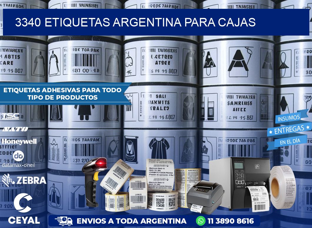 3340 ETIQUETAS ARGENTINA PARA CAJAS