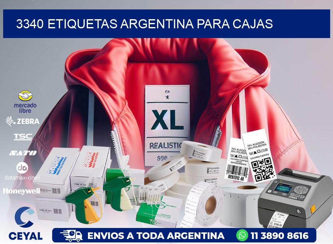 3340 ETIQUETAS ARGENTINA PARA CAJAS