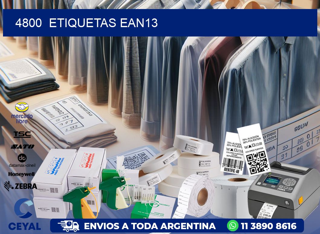 4800  ETIQUETAS EAN13