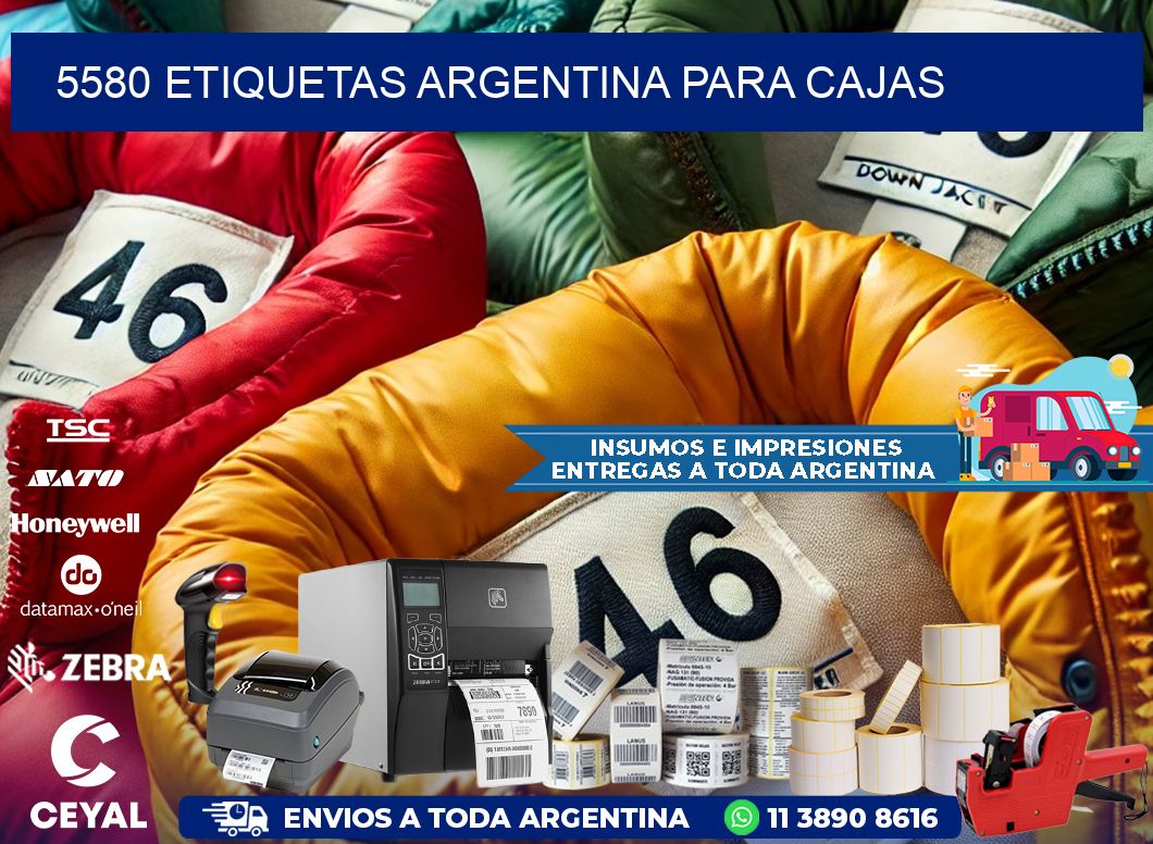 5580 ETIQUETAS ARGENTINA PARA CAJAS