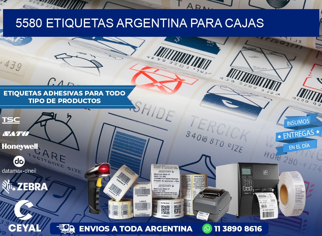 5580 ETIQUETAS ARGENTINA PARA CAJAS