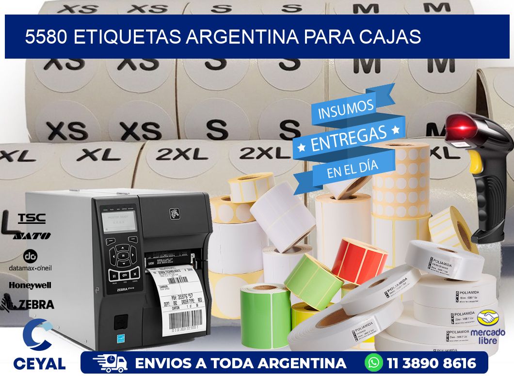 5580 ETIQUETAS ARGENTINA PARA CAJAS