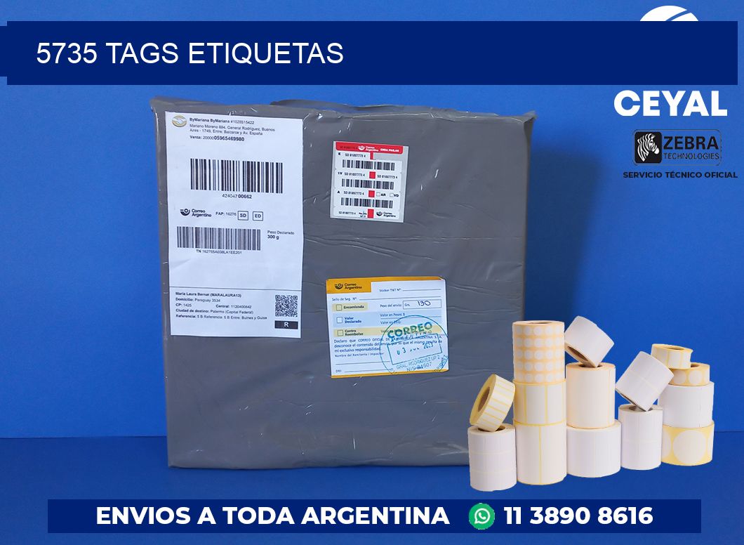5735 TAGS ETIQUETAS