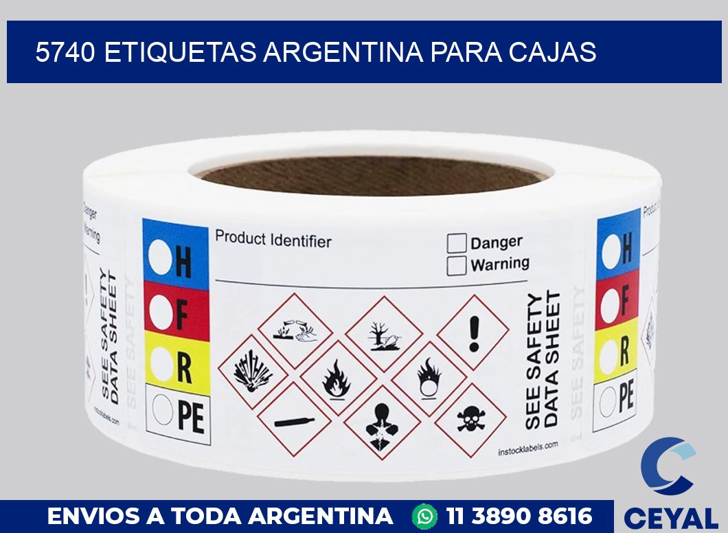 5740 ETIQUETAS ARGENTINA PARA CAJAS