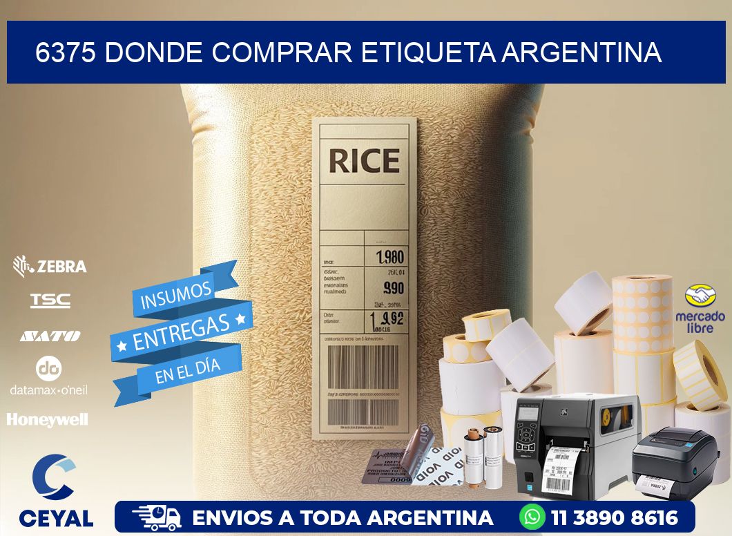 6375 DONDE COMPRAR ETIQUETA ARGENTINA