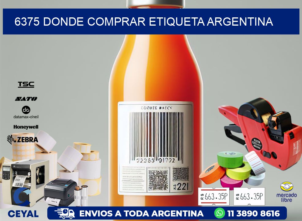 6375 DONDE COMPRAR ETIQUETA ARGENTINA