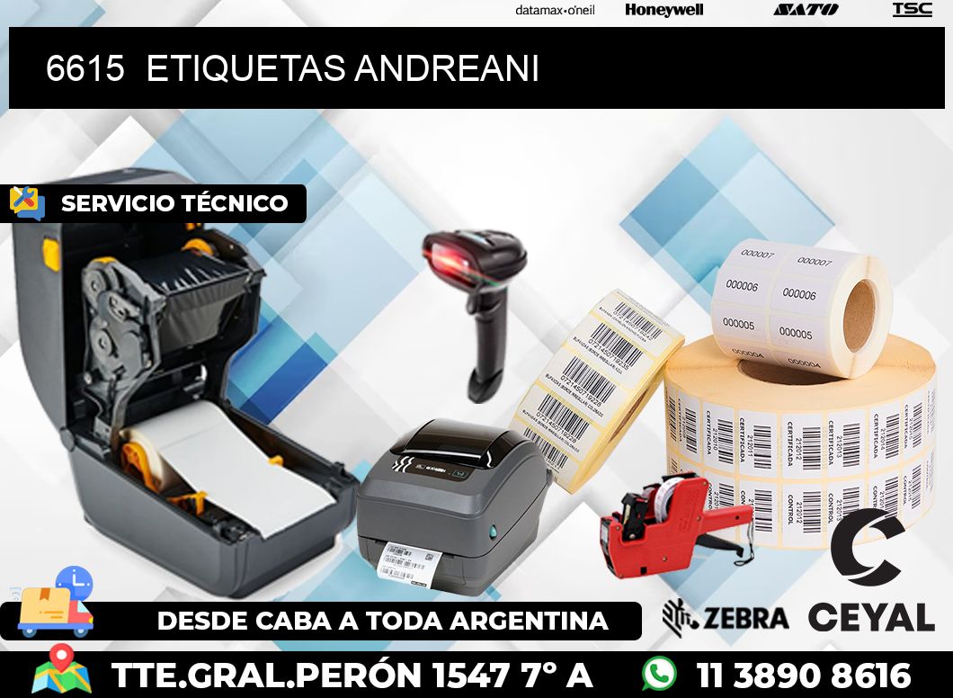 6615  ETIQUETAS ANDREANI