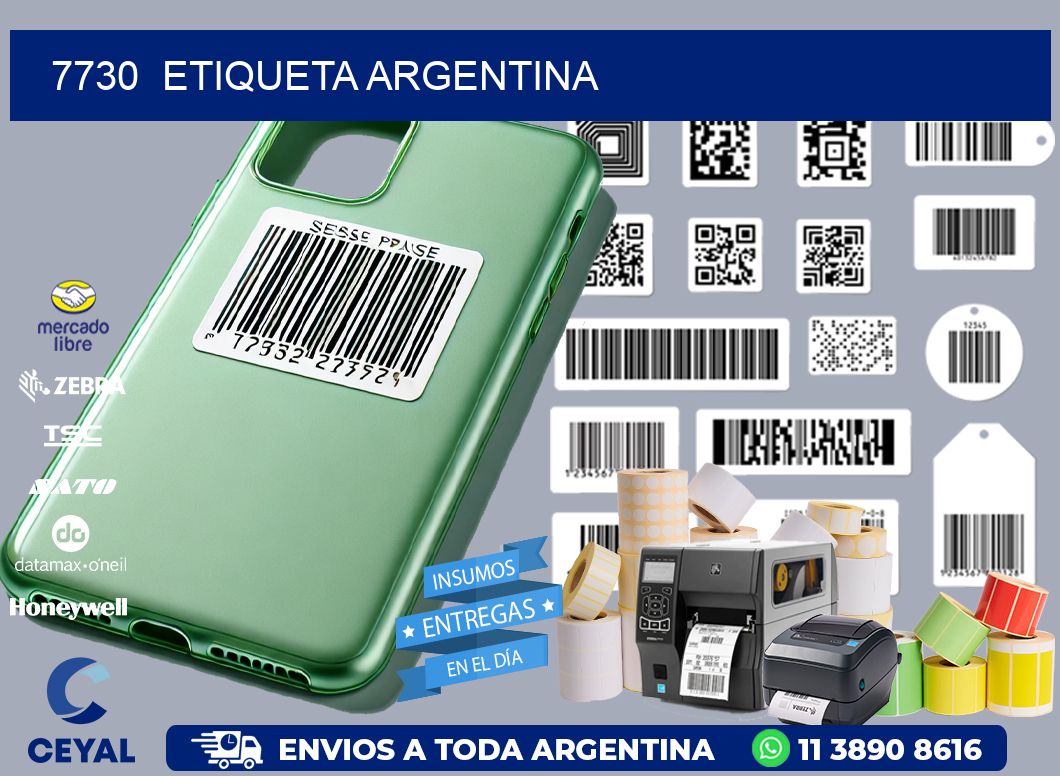 7730  ETIQUETA ARGENTINA